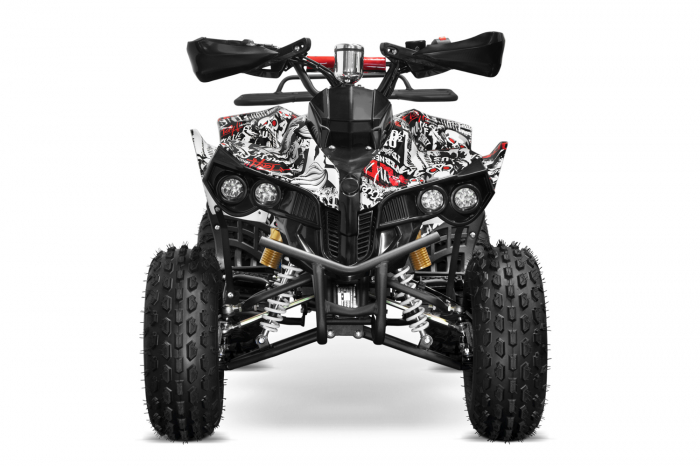ATV electric NITRO Eco Warrior 1000W putere, baterie 48V 20Ah, Grafiti Alb [9]