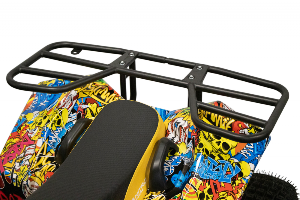 ATV electric NITRO EcoWarrior SPORT 1000W 48V 20Ah cu DIFERENTIAL, grafiti galben [14]
