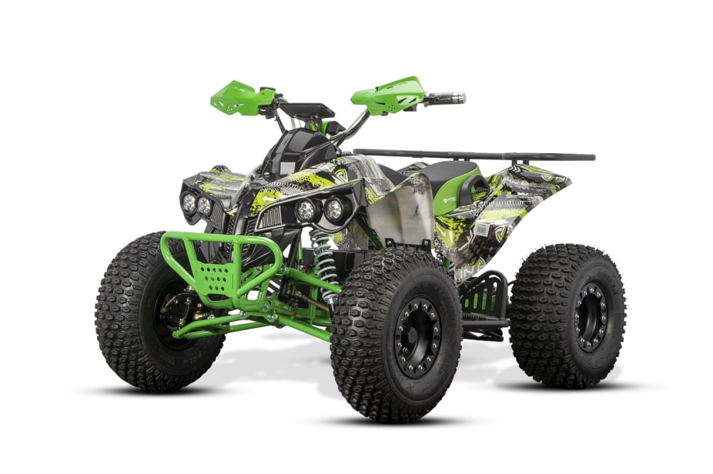 ATV electric NITRO EcoWarrior SPORT 1000W 48V 20Ah cu DIFERENTIAL, grafiti verde