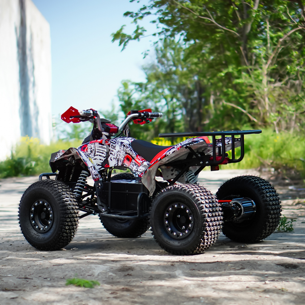ATV electric NITRO EcoWarrior SPORT 1500W 60V 20Ah cu DIFERENTIAL, grafiti alb [5]