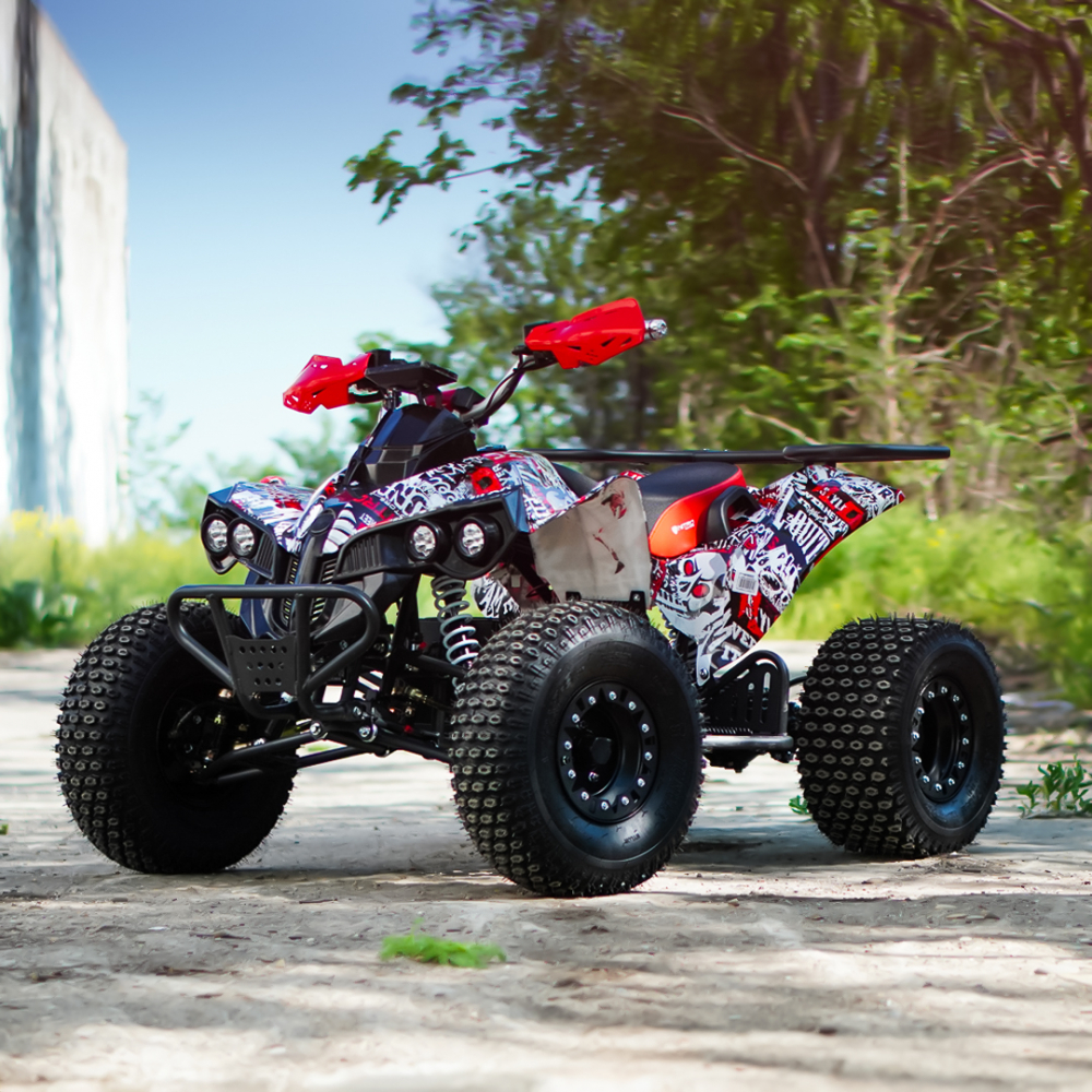 ATV electric NITRO EcoWarrior SPORT 1500W 60V 20Ah cu DIFERENTIAL, grafiti alb [4]