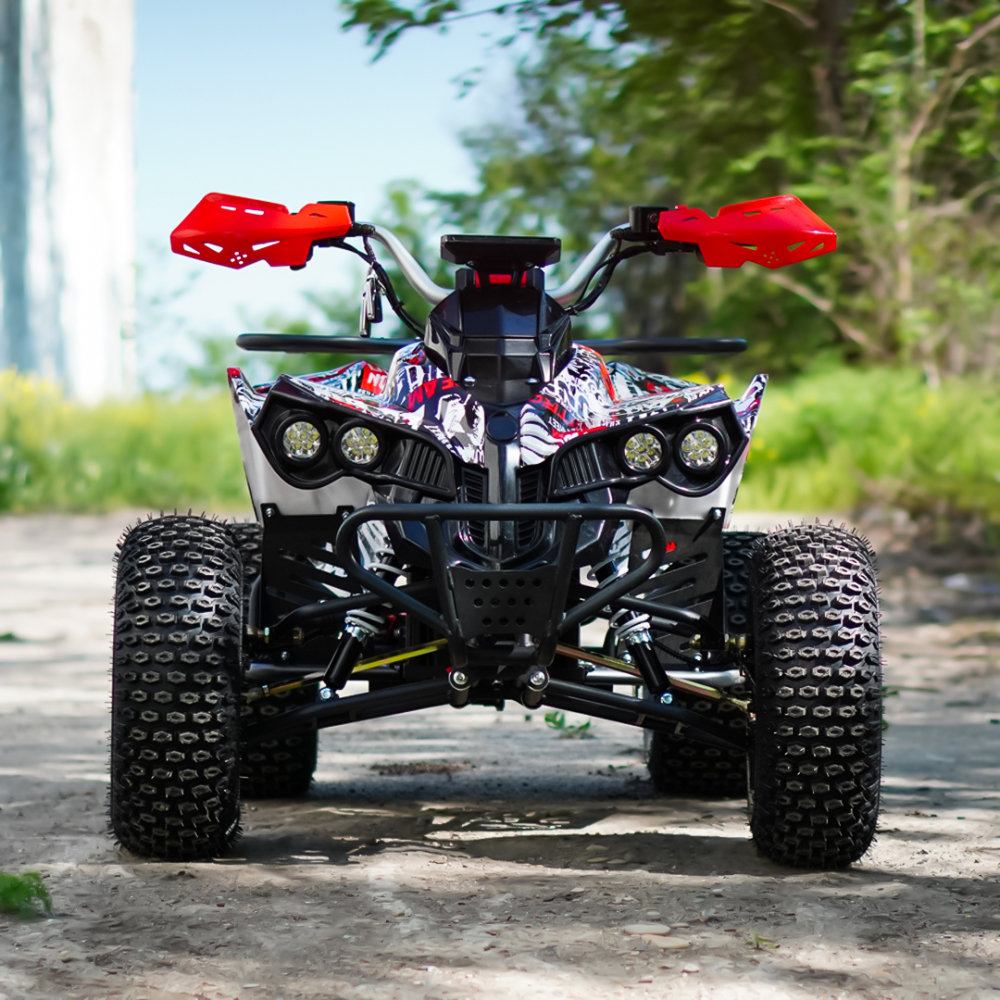 ATV electric NITRO EcoWarrior SPORT 1500W 60V 20Ah cu DIFERENTIAL, grafiti alb [3]