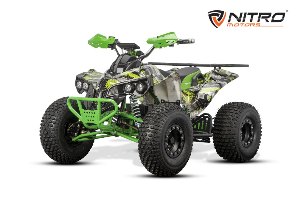 ATV electric NITRO EcoWarrior SPORT 1500W 60V 20Ah cu DIFERENTIAL, grafiti verde