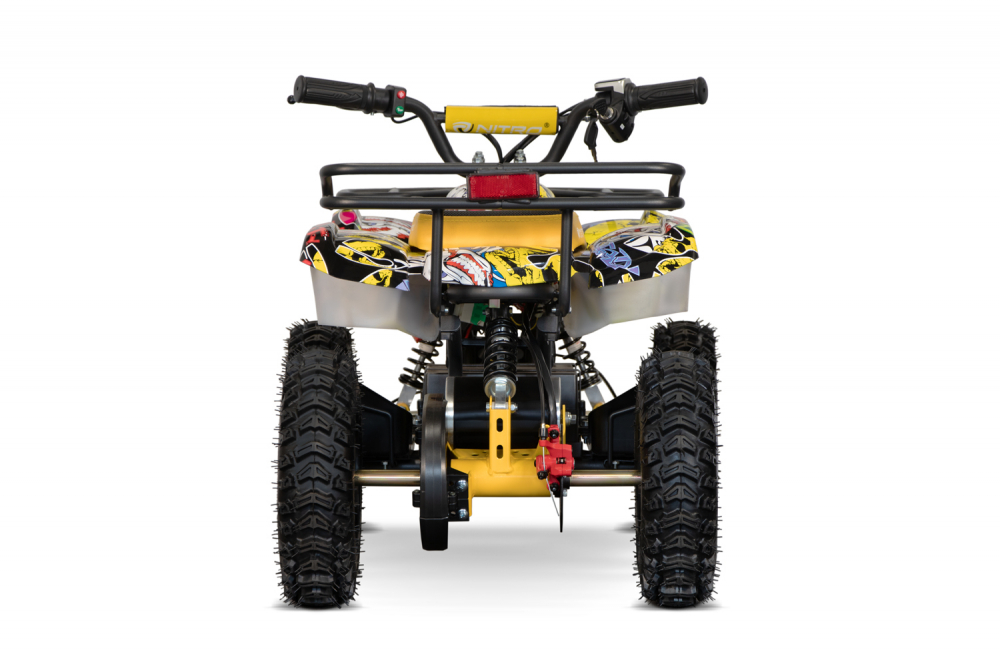ATV electric NITRO Torino Quad 1000W 48V cu anvelope 13x4.10-6, grafiti galben [23]