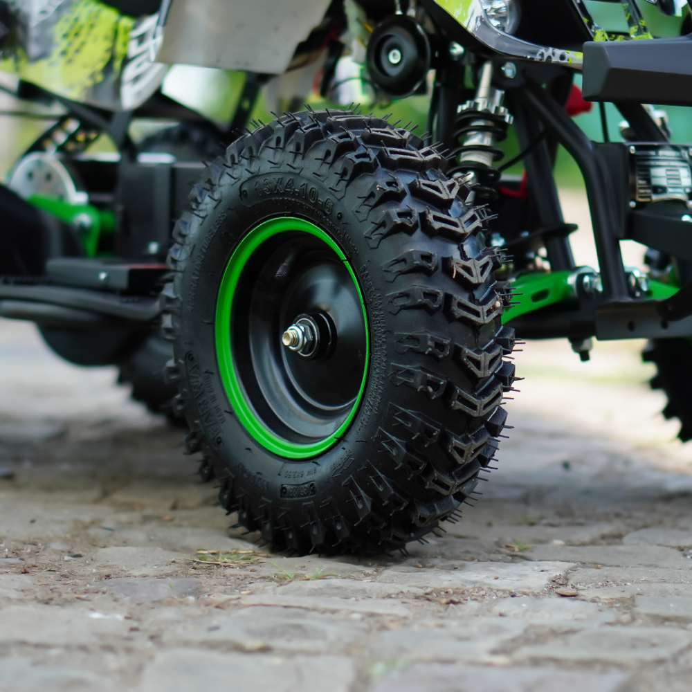ATV electric NITRO Torino Quad 1000W 48V cu anvelope 13x4.10-6, grafiti green [13]
