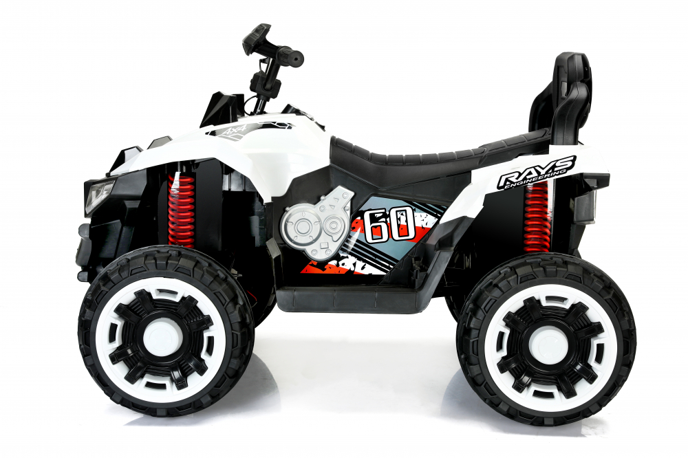 ATV electric copii 3-9 ani, 180W baterie 12V, alb, 4x4 [16]