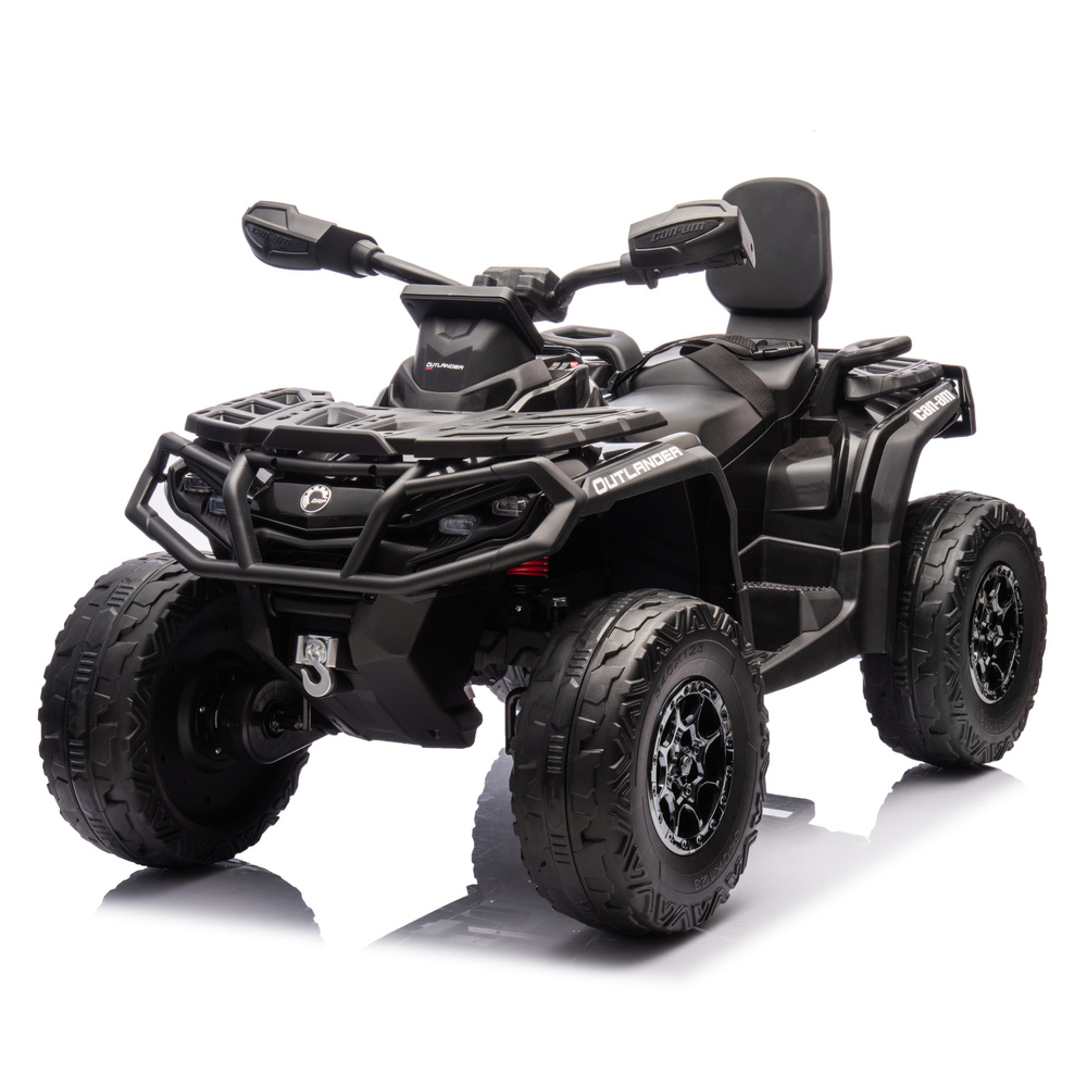 ATV electric pentru 2 copii Can Am Outlender 800W 24V Bombardier, culoare neagra [2]