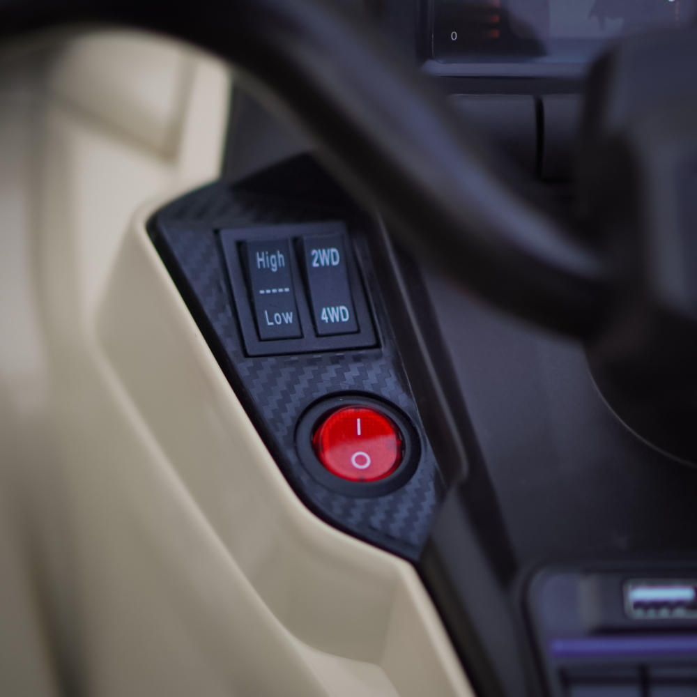 ATV electric pentru 2 copii Can Am Outlender 800W 24V Bombardier, culoare khaki [13]