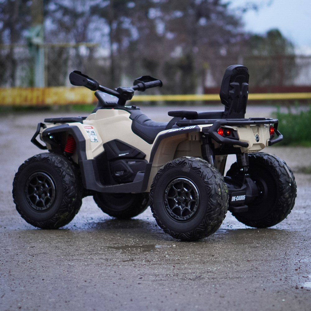 ATV electric pentru 2 copii Can Am Outlender 800W 24V Bombardier, culoare khaki [9]