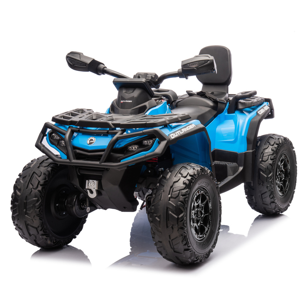 ATV electric pentru 2 copii Can Am Outlender 800W 24V Bombardier, culoare albastra [2]