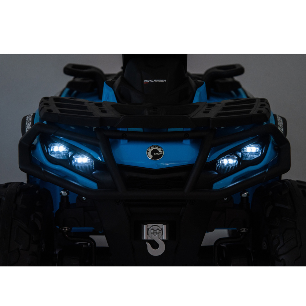 ATV electric pentru 2 copii Can Am Outlender 800W 24V Bombardier, culoare albastra [14]