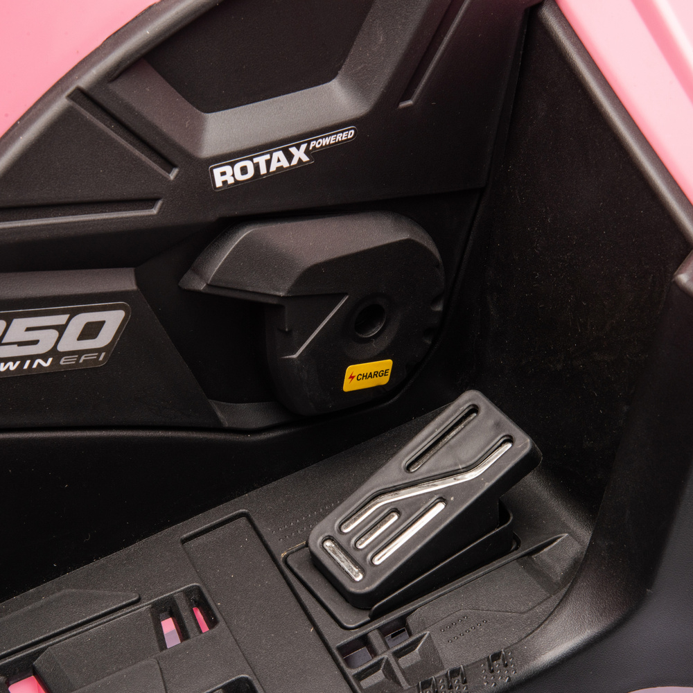 ATV electric pentru 2 copii Can Am Outlender 800W 24V Bombardier, culoare roz [12]