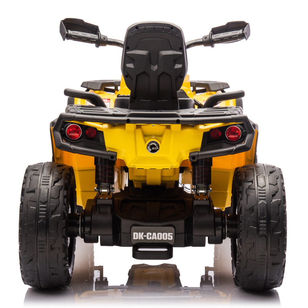 ATV electric pentru 2 copii Can Am Outlender 800W 24V Bombardier, culoare galbena [7]