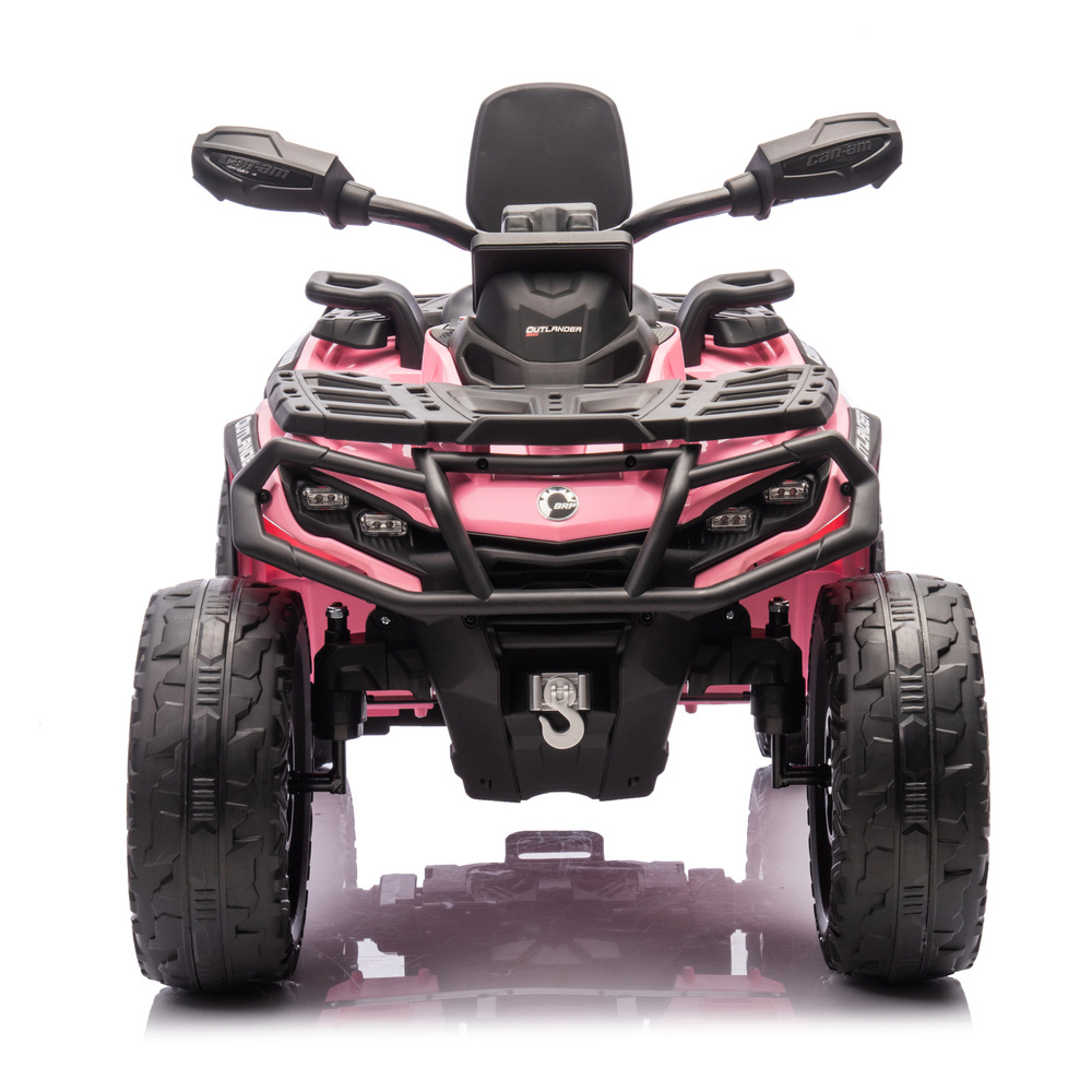 ATV electric pentru 2 copii Can Am Outlender 800W 24V Bombardier, culoare roz [3]
