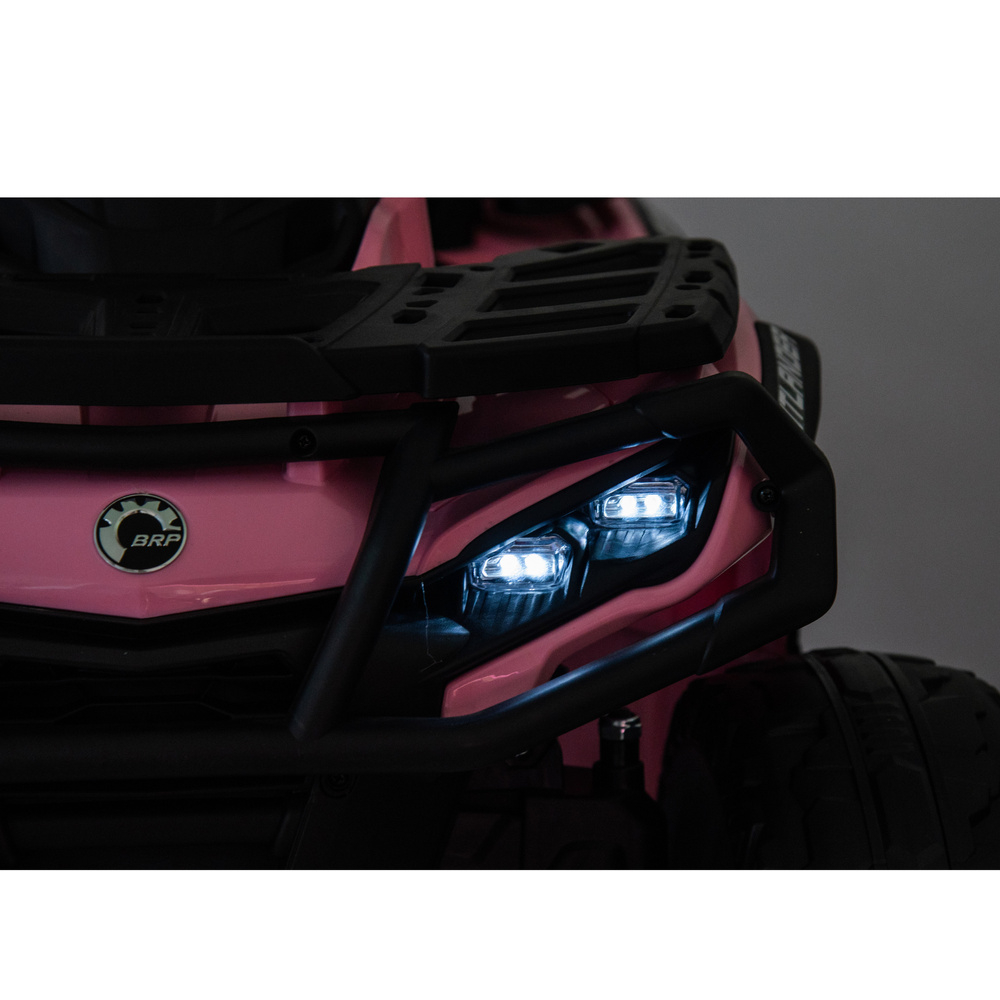 ATV electric pentru 2 copii Can Am Outlender 800W 24V Bombardier, culoare roz [15]