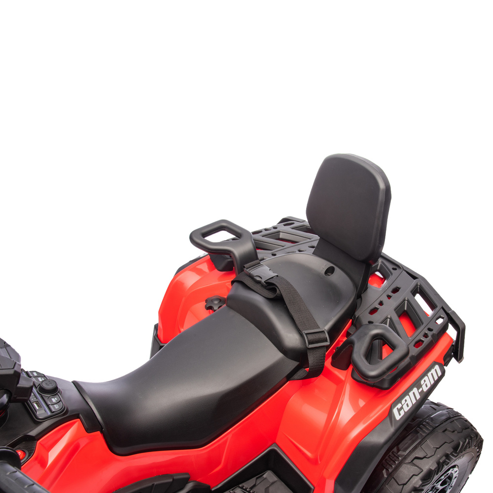 ATV electric pentru 2 copii Can Am Outlender 800W 24V Bombardier, culoare rosie [9]