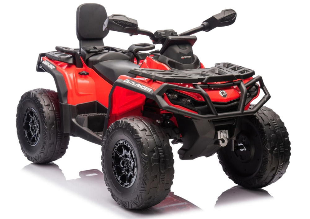 ATV electric pentru 2 copii Can Am Outlender 800W 24V Bombardier, culoare rosie [2]