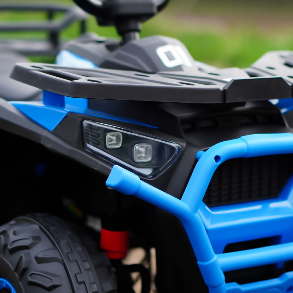 ATV electric pentru copii 2-5 ani, Mini DESERT, 120W 12V, cu telecomanda, bluetooth, albastru [9]