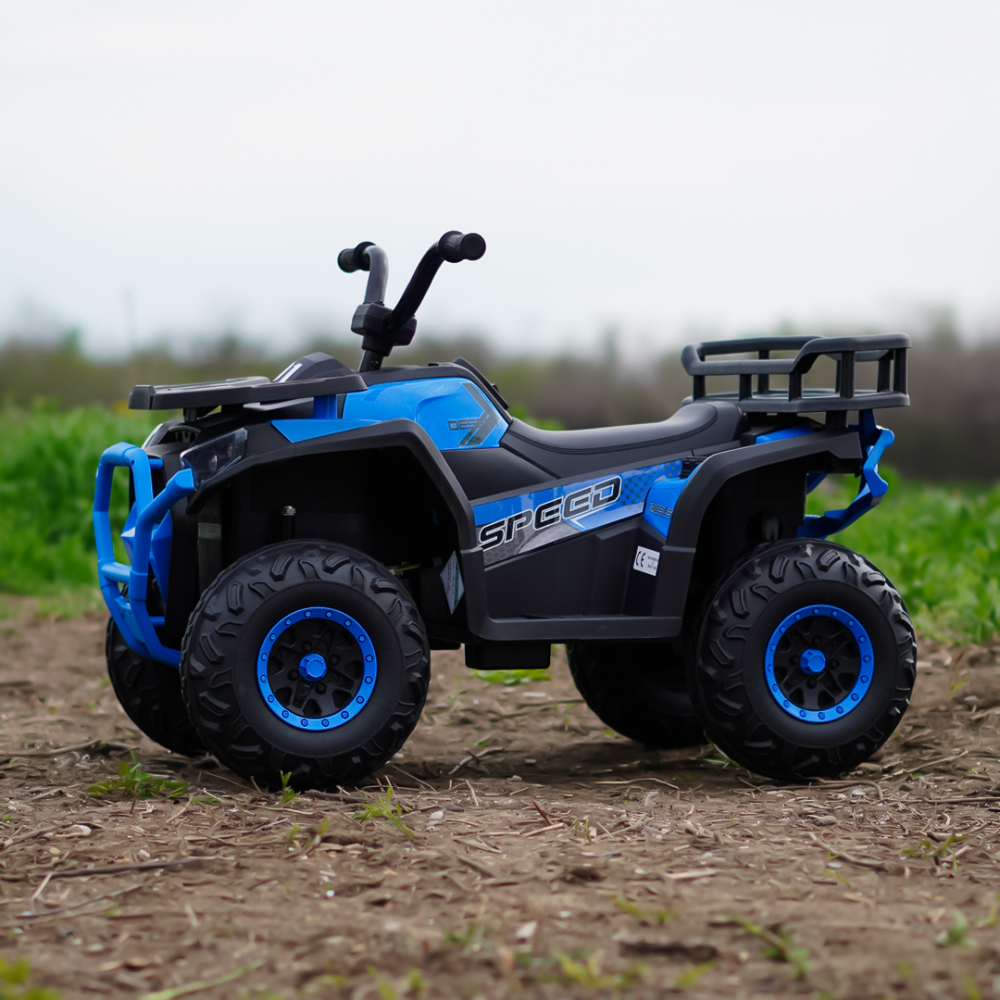 ATV electric pentru copii 2-5 ani, Mini DESERT, 120W 12V, cu telecomanda, bluetooth, albastru [5]