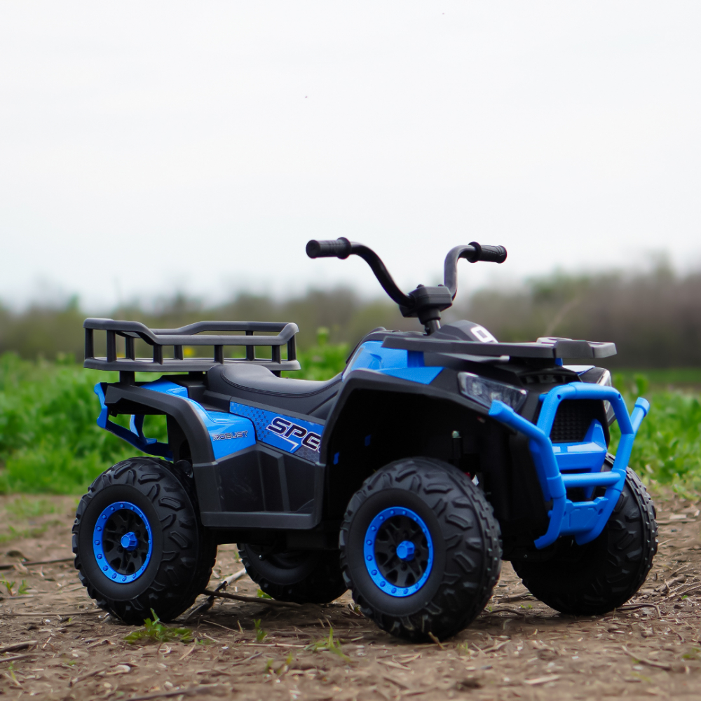 ATV electric pentru copii 2-5 ani, Mini DESERT, 120W 12V, cu telecomanda, bluetooth, albastru [7]