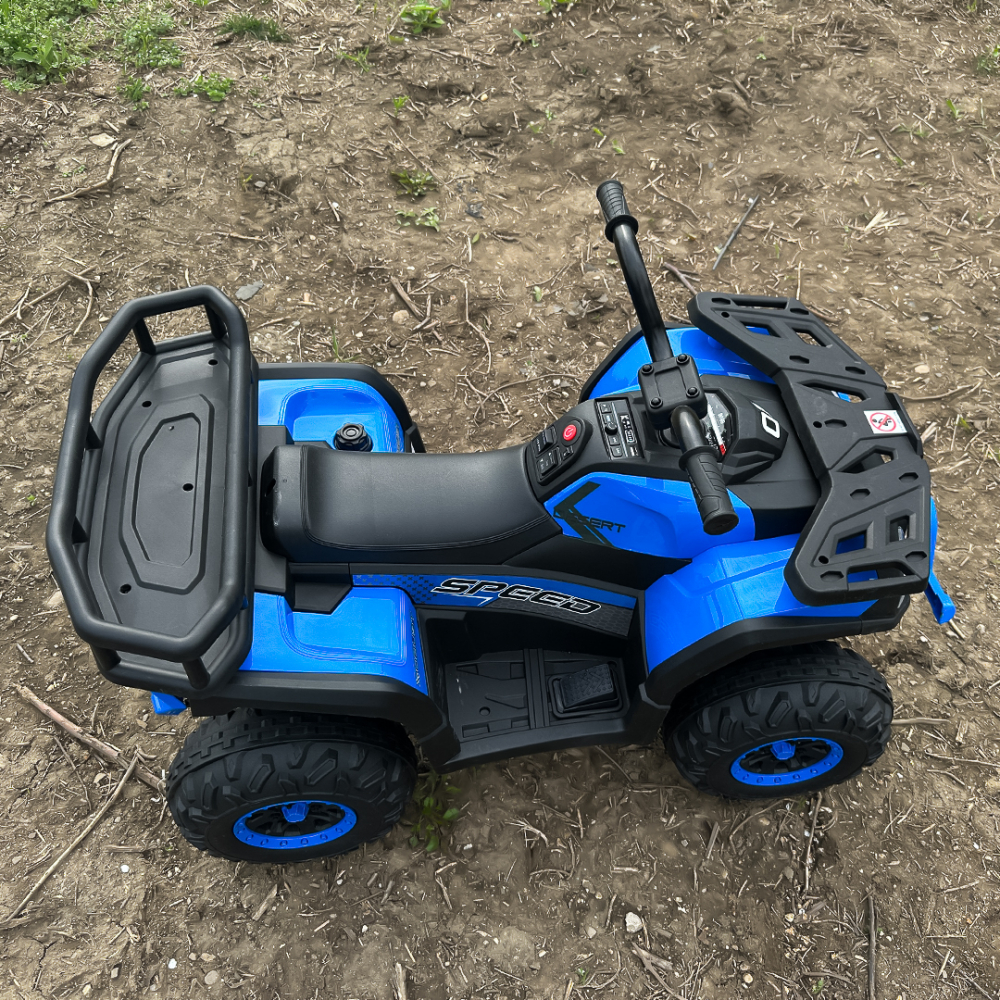 ATV electric pentru copii 2-5 ani, Mini DESERT, 120W 12V, cu telecomanda, bluetooth, albastru [8]