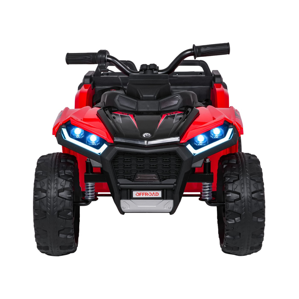ATV electric pentru copii 2-6 ani, Kinderauto FarmQuad 6x6, 180W, 12V 14AH, roti EVA, culoare rosie [2]