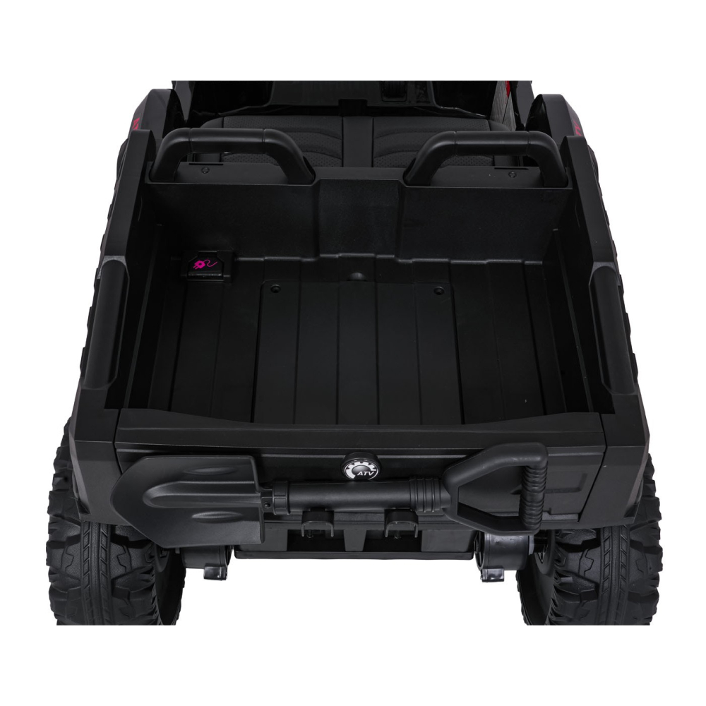 ATV electric pentru copii 2-6 ani, Kinderauto FarmQuad 6x6, 180W, 12V 14AH, roti EVA, culoare neagra [24]