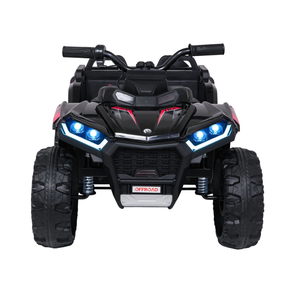 ATV electric pentru copii 2-6 ani, Kinderauto FarmQuad 6x6, 180W, 12V 14AH, roti EVA, culoare neagra [2]