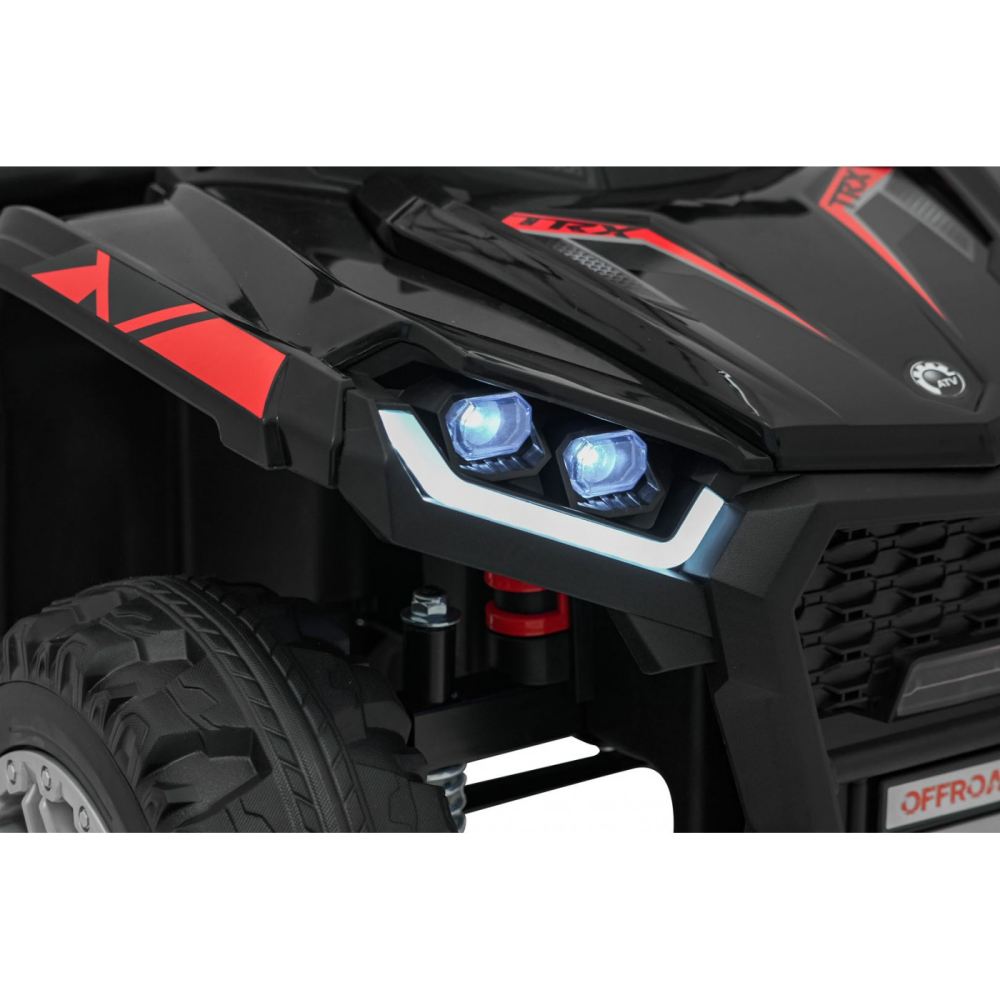 ATV electric pentru copii 2-6 ani, Kinderauto FarmQuad 6x6, 180W, 12V 14AH, roti EVA, culoare neagra [26]