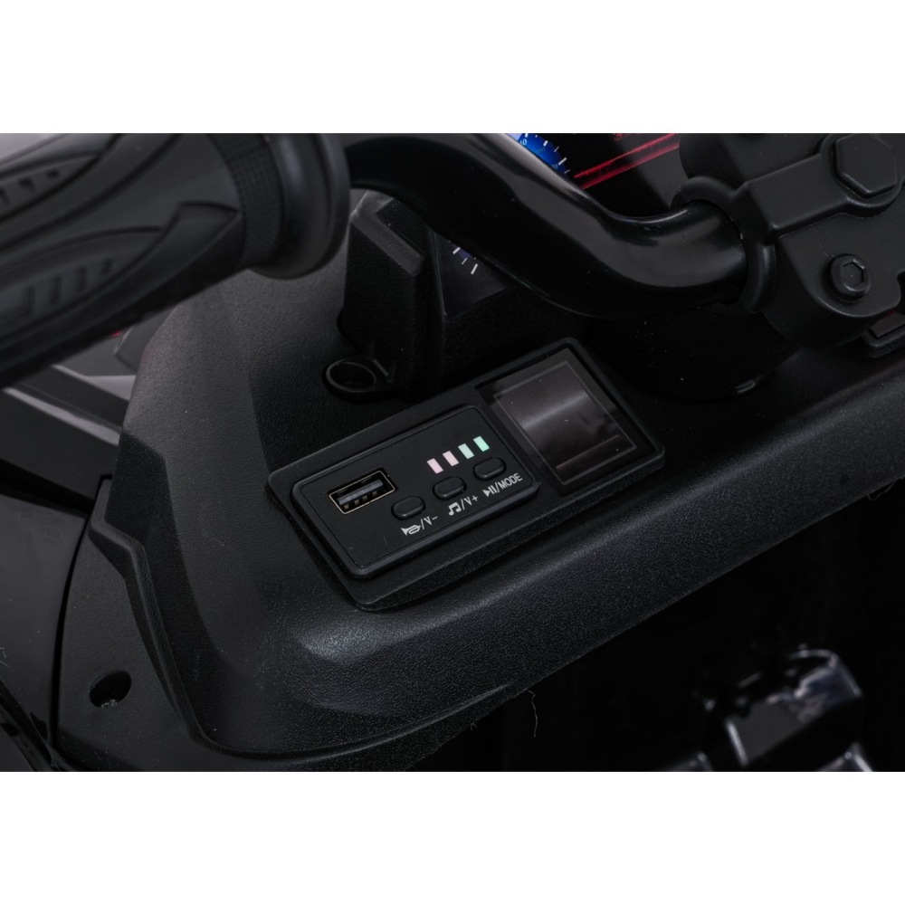 ATV electric pentru copii 2-6 ani, Kinderauto FarmQuad 6x6, 180W, 12V 14AH, roti EVA, culoare neagra [17]