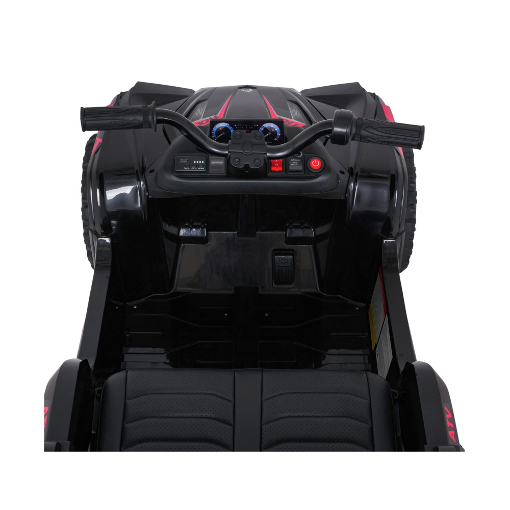 ATV electric pentru copii 2-6 ani, Kinderauto FarmQuad 6x6, 180W, 12V 14AH, roti EVA, culoare neagra [13]