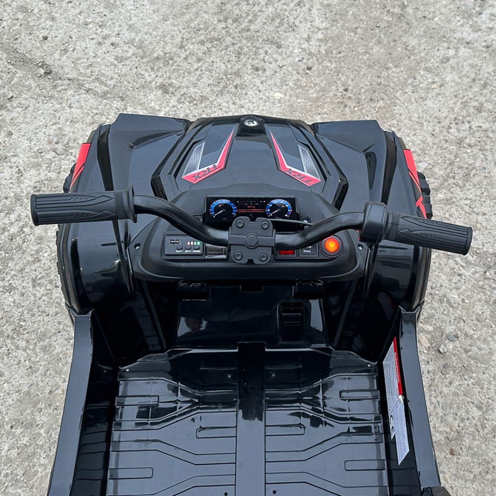 ATV electric pentru copii 2-6 ani, Kinderauto FarmQuad 6x6, 180W, 12V 14AH, roti EVA, negru [14]