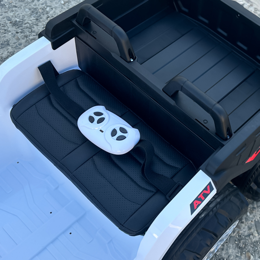 ATV electric pentru copii 2-6 ani, Kinderauto FarmQuad 6x6, 180W, 12V 14AH, roti EVA, premium, alb [16]