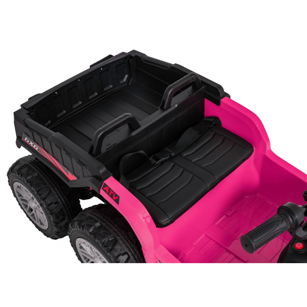 ATV electric pentru copii 2-6 ani, Kinderauto FarmQuad 6x6, 180W, 12V 14AH, roti EVA, culoare roz [19]