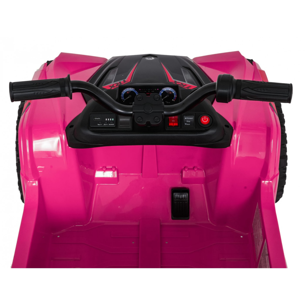 ATV electric pentru copii 2-6 ani, Kinderauto FarmQuad 6x6, 180W, 12V 14AH, roti EVA, culoare roz [13]
