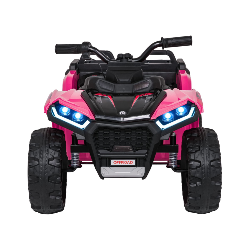 ATV electric pentru copii 2-6 ani, Kinderauto FarmQuad 6x6, 180W, 12V 14AH, roti EVA, culoare roz [2]