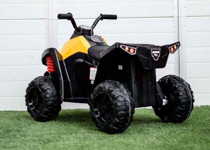 Atv electric pentru copii 2-5 ani Kinderauto Wolf 70W , galben [4]