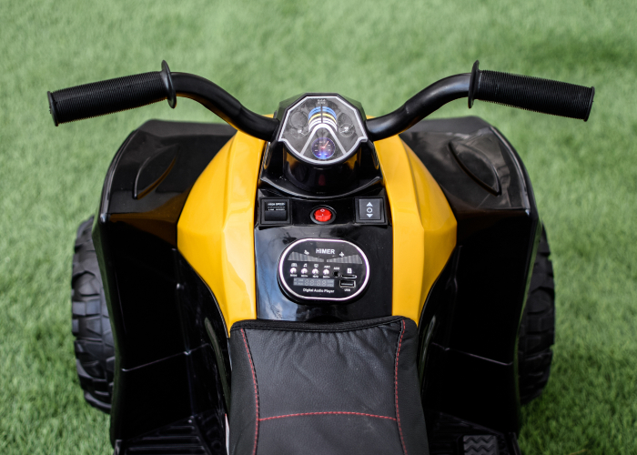 Atv electric pentru copii 2-5 ani Kinderauto Wolf 70W , galben [7]