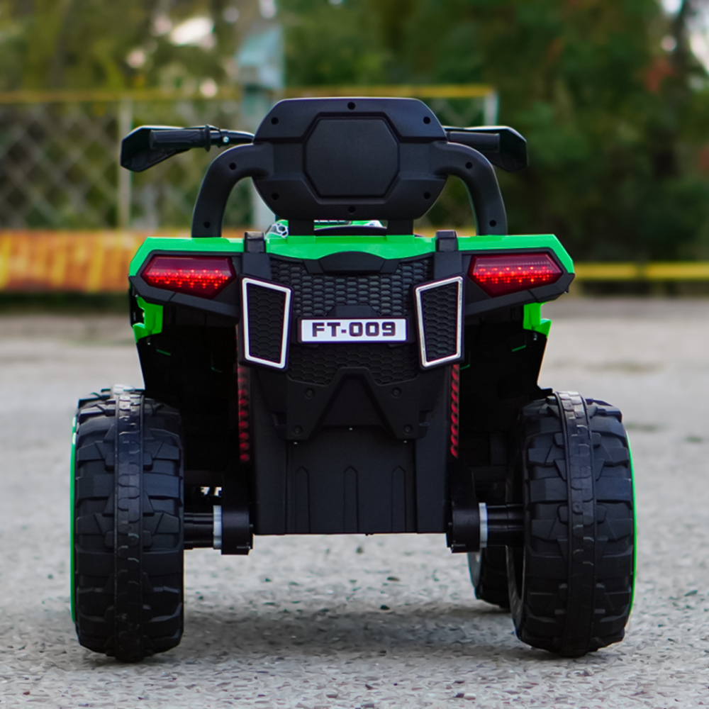 ATV electric copii 3-9 ani, 180W baterie 12V, verde, 4x4 [9]