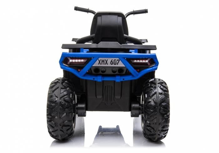 ATV electric pentru copii BJ607 12V 90W cu Scaun Tapitat #Albastru [7]