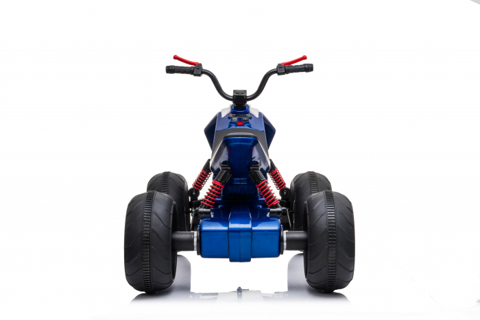 ATV electric pentru copii Kinderauto BJ718 90W 12V cu scaun tapitat culoare Albastru [17]