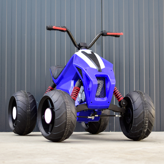 ATV electric pentru copii Kinderauto BJ718 90W 12V cu scaun tapitat culoare Albastru [8]