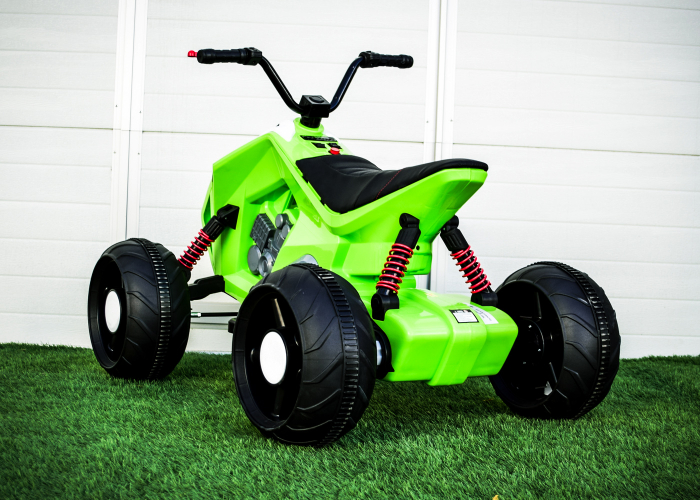 ATV electric pentru copii Kinderauto BJ718 90W 12V cu scaun tapitat culoare Verde [11]