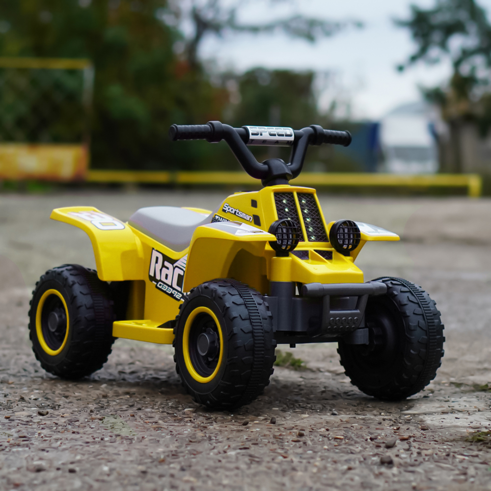 ATV electric pentru copii, Kinderauto CUBA 35W 6V cu telecomanda inclusa, galben [2]