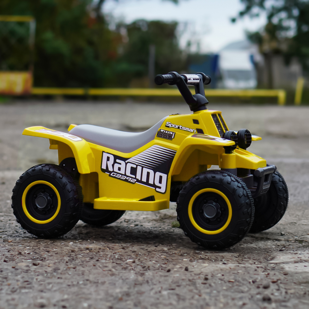 ATV electric pentru copii, Kinderauto CUBA 35W 6V cu telecomanda inclusa, galben [9]