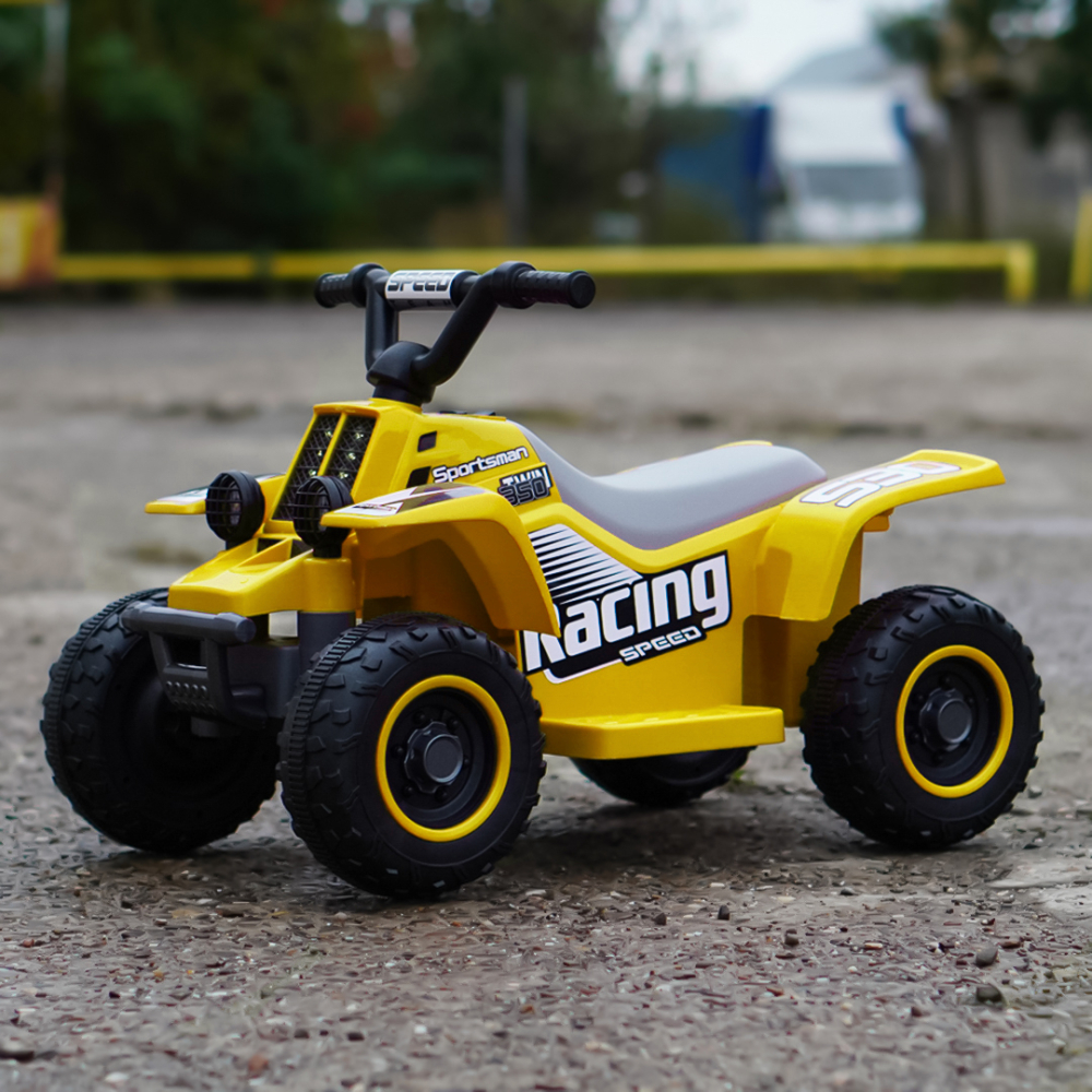 ATV electric pentru copii, Kinderauto CUBA 35W 6V cu telecomanda inclusa, galben [4]