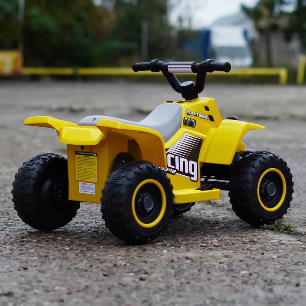 ATV electric pentru copii, Kinderauto CUBA 35W 6V cu telecomanda inclusa, galben [7]