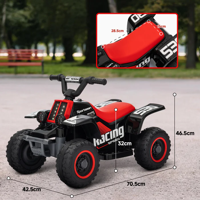 ATV electric pentru copii, Kinderauto CUBA 35W 6V cu telecomanda inclusa, neagra [3]