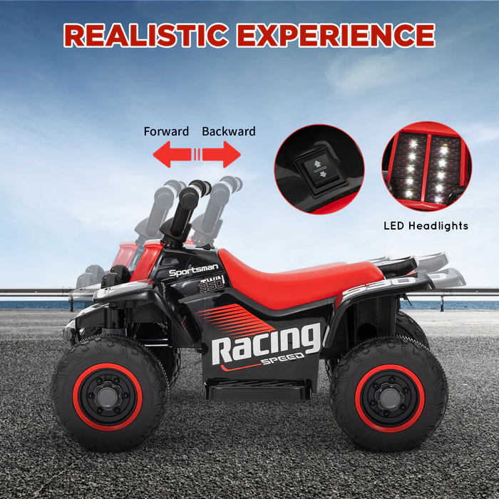 ATV electric pentru copii, Kinderauto CUBA 35W 6V cu telecomanda inclusa, neagra [7]