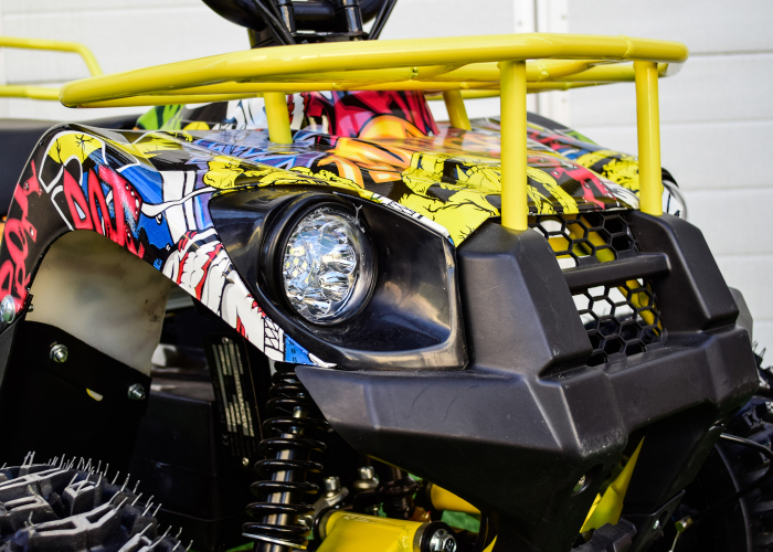 ATV electric pentru copii Kinderauto ECO Torino Cross, 1000W putere, 36V #Graffiti [9]